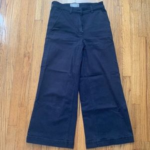 Navy Everlane Wide Leg Pants